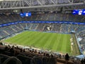 Saint-Petersburg Russia 03.08.2019 Staduim St Petersburg - arena of the FIFA World Cup 2018 and Europe Cup 2020 before match Zenit Royalty Free Stock Photo