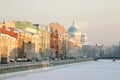 Saint-Petersburg. Russia. View of Fontanka river and Cathedral