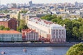 Saint Petersburg State University main building, Russia inscription