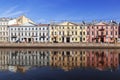 Saint-Petersburg. Tenement houses on the Fontanka river embankment. Former houses of Poltoratskaya-Oleninykh