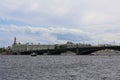Saint Petersburg. Trinity bridge and the Neva river.
