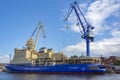 Saint Petersburg, under construction diesel icebreaker