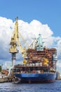 Saint Petersburg, under construction nuclear icebreaker