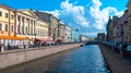 Saint Petersburg water canals Royalty Free Stock Photo