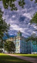 Saint Petersburg winter palace under blue sky