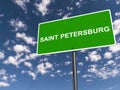 Saint petersburgo traffic sign
