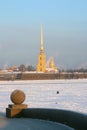 Saint-Petresburg. Russia. View of Petropavlovskaya fortress Royalty Free Stock Photo