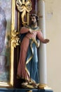 Saint Philip statue on the main altar in the chapel of St. James in Ivanic Grad, Croatia