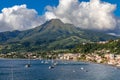 Saint-Pierre and Mount Pelee, Martinique Royalty Free Stock Photo