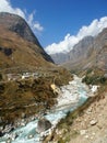 Sacral Himalayas. Badrinath Royalty Free Stock Photo