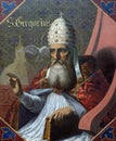 Saint Pope Gregory I Royalty Free Stock Photo