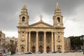 The Saint Publius Parish Church on town square in Floriana, Malta