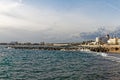 Saint Raphael beach in winter - French riviera