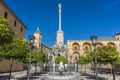 Saint Raphael Triumph statue in Cordoba, Spain. Royalty Free Stock Photo