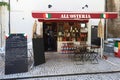 The traditional French cafe All Osteria located , Saint Remy en Provence, France Royalty Free Stock Photo