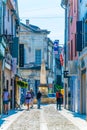 SAINT REMY EN PROVENCE, JUNE 21, FRANCE 2017: View of a narrow street in Saint Remy en Provence, France Royalty Free Stock Photo