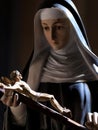 Saint Rita of Cascia. Beautiful half-length image of Santa Rita of Cascia