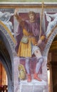 Saint Roch, fresco in the Santa Maria degli Angeli church in Lugano Royalty Free Stock Photo