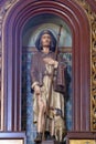 Saint Roch statue on the altar at Saint Nicholas Church in Jastrebarsko, Croatia