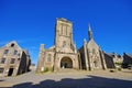 Saint Ronan church in Locronan, medieval village in Brittany Royalty Free Stock Photo