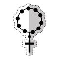 Saint rosary catholic icon