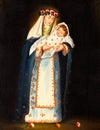 Saint Rose of Lima with the Child Jesus Icon Painting