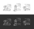 Saint Saul conversion linear icons set for dark, light mode