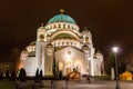 The Saint Sava Cathedral Royalty Free Stock Photo