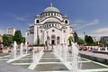 Saint Sava cathedral and Monument of Karageorge Petrovitch Belgrade, Serbia Royalty Free Stock Photo