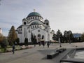 Saint Sava Temple Belgrade Serbia scenery Royalty Free Stock Photo