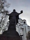 Saint Sava Temple Belgrade Serbia and it's monument Royalty Free Stock Photo