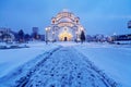 Saint Sava Temple Royalty Free Stock Photo