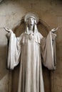 Saint Scholastica, altar in Munsterschwarzach Abbey, Benedictine monastery, Germany