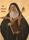 Saint Scholastica Royalty Free Stock Photo