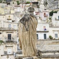 Saint sculpture sicily modica Royalty Free Stock Photo