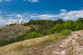 Saint Sebastianâs Chapel from behind side. The Way of the Cross on Holy Hill in summer.. Moravia region.