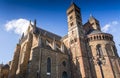 Saint Servatius Basilica and the St. John Church at the Vrijthof Square, Maastricht, Netherlands Royalty Free Stock Photo