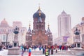 Saint Sophia Cathedral and People Royalty Free Stock Photo