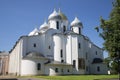 Saint Sophia Cathedral of a sunny day in July. Veliky Novgorod Royalty Free Stock Photo