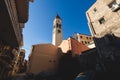 Saint Spyridon Church, a Greek Orthodox church located in Corfu, Kerkyra old town, Ionion Islands, Greece, summer sunny day, Royalty Free Stock Photo