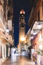 Saint Spyridon Church, a Greek Orthodox church located in Corfu, Kerkyra old town, Ionion Islands, Greece, summer sunny day, Royalty Free Stock Photo