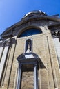 Saint statue and the English Convent in Bruges Royalty Free Stock Photo