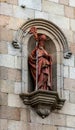 Saint Statue at Treguier Cathedral, Brittany, France Royalty Free Stock Photo