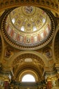 Roman catholic church. Saint Stephens Basilica - landmark attraction in Budapest, Hungary. Royalty Free Stock Photo