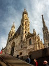 Saint Stephen`s Cathedral on the central square in Vienna