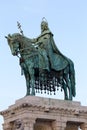 Saint Stephen statue at Castle Hall, Budapest
