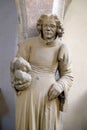 Saint Stephen, statue in the Franciscan Church in Rothenburg ob der Tauber, Germany