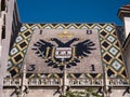 Saint Stephens Cathedral Roof with Doulbe Eagle in Vienna Royalty Free Stock Photo