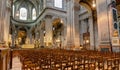 Saint Sulpice church interior in Paris, France. Royalty Free Stock Photo