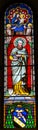 Saint Thadeus Jude Apostle Mary Stained Glass Baptistery Cathedral Pisa Italy Royalty Free Stock Photo